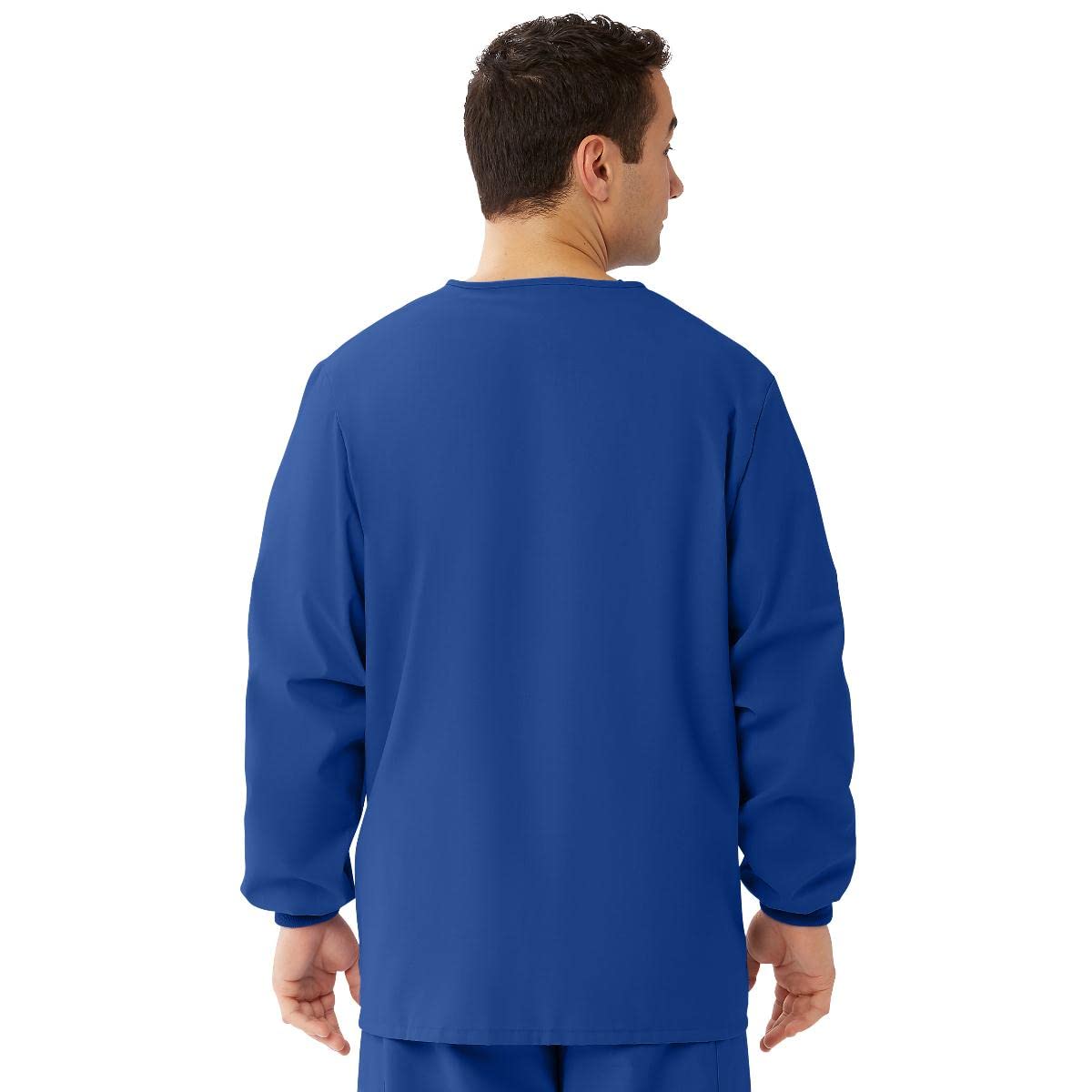 Medline AngelStat Unisex Snap-Front Warm-Up Scrub Jacket, Sapphire, Size Small : Clothing, Shoes & Jewelry