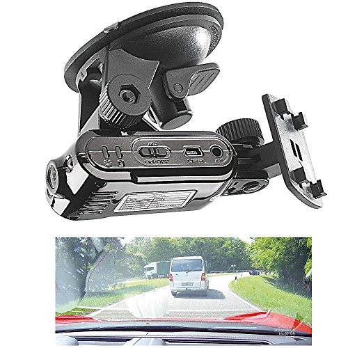 Dashcam HD: DVR-HD-Cockpitkamera MDV-2700.HD mit Navi-Halterung (HD-Autokamera)