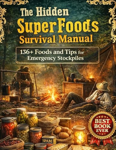 Bild: The Hidden SuperFoods Survival Manual; 136+ Foods and Tips for Emergency Stockpiles f�r 18,21 EUR bei amazon.de