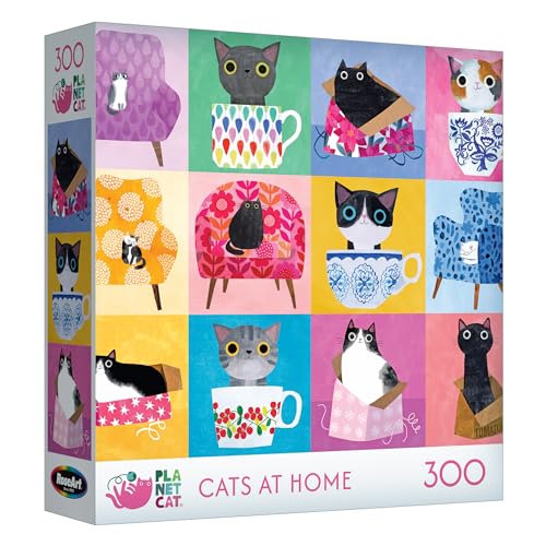 RoseArt - Planet Cat - Cats at Home - 300 Piece Jigsaw Puzzle for Adults
