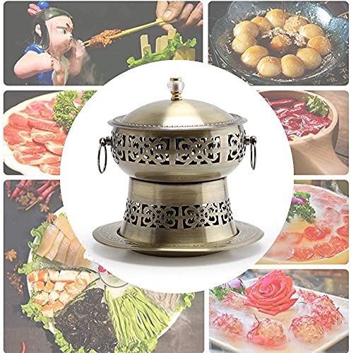 Olla Caliente Buffet Retro de Acero Inoxidable para Cocina miniatura 5