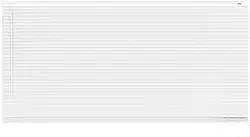 Atlas - Persiana Horizontal de PVC e Lâmina de 25mm, Tamanho 160 x 130 cm, Cor Branca