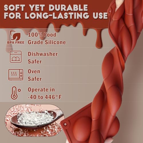 Image of HKNMTT Hemisphere Silicone Molds 4 Size Set for Hot Cocoa Chocolate Bombs Valentines Semi Ball Making Kit Cake Decor Mould, Food Grade Non-stick Kitchen Baking Supplies Oven Safe