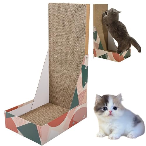 Lifetips マンチカン Munchkin 猫用爪とぎ L字型 ダンボール ハウス型 爪とぎベッド ソファ風 キャットスクラッチャー 垂直水平兼用 多頭飼い対応 おしゃれ 丈夫 インテリア馴染む 2カラー ストレス解消 運動不足予防 長持ち 丸型 爪と