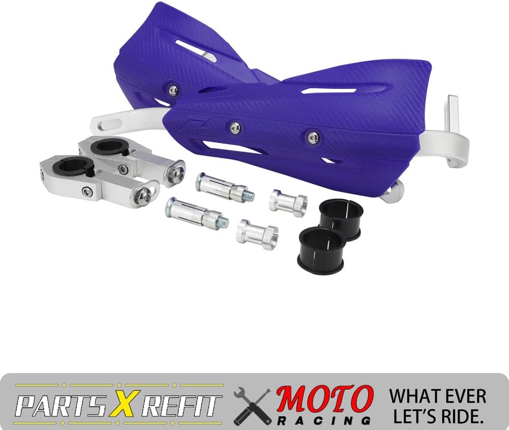 ATV Handguards 7/8" and 1 1/8" Hand Guards Vented Panel Universal for TRX 250X 300EX 350 400EX LTZ400 Raptor Grizzly 350 660 700 Warrior Dirt Pit Bike Blue
