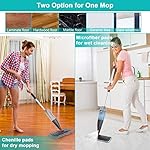Spray Mop for Floor Cleaning with 3pcs Washable Pads - Wet Dry Microfiber Mop with 800 ml Refillable Bottle for Kitchen Wood Floor Hardwood Laminate Ceramic Tiles Dust Cleaning - Image 5