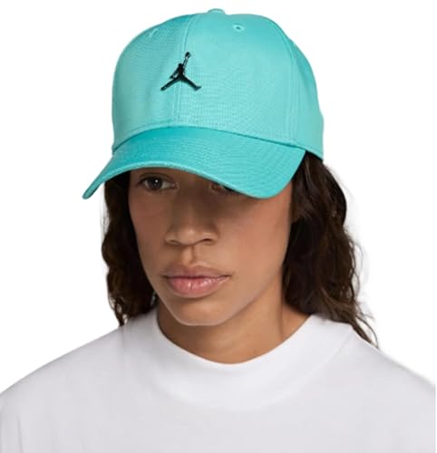 Nike Jordan Rise Structured Metal Jumpan Baseball Cap/Hat, Washed Teal/Gunmental, Adult Unisex M/L
