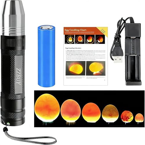 ZZBUY Egg Candler for Chicken Eggs, Rechargeable...