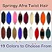 16 Inch Springy Afro Twist Hair 8 Packs Marley Twist Braiding Hair Pre-Separated Spring Twist Hair for Soft Butterfly Locs Crochet Hair Kinky Afro Twist Hair Extensions for Black Women