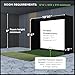 The Indoor Golf Shop SIG10 Golf Simulator Enclosure - Easy Push-Pin Assembly - Professional-Grade - Includes Impact Screen, Enclosure Surround, Protective Padding, Poles & More - 10'10'' x 8'4'' x 5'