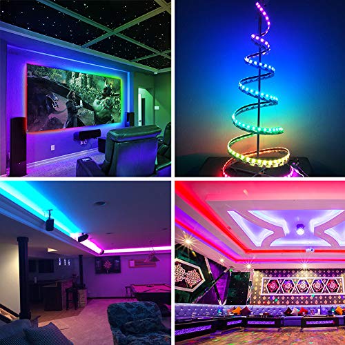 Tira de luces LED RGB impermeable de 10 m miniatura 7