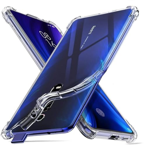 Image of BOXXO Flexible Back Cover for Mi Redmi K20 Pro | Back Cover Transparent Clear Shockproof Case Four Corner Protection | Slim Protective Mobile Phone Cover for Mi Redmi K20 Pro