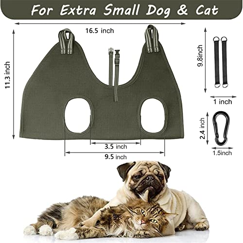 Image of FEEGO Pet Grooming Hammock for Small Dogs & Cats, Dog Grooming Hammock, Pet Grooming Sling, Dog Grooming Harness, Pet Nail Clip Bag for Grooming, Cat Grooming Sling for Trimming Nail and Ear /Eye Care