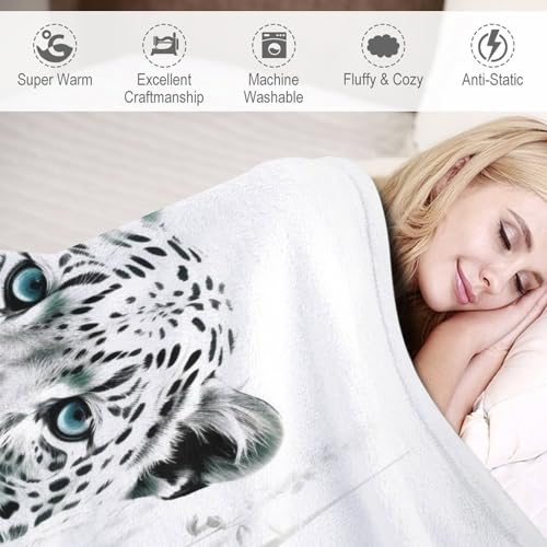 Couverture super douce motif léopard en flannel 180×200cm de qualité supérieure - 4