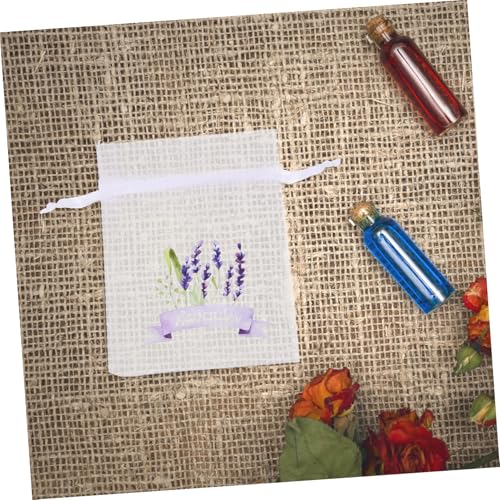 20 bolsas sachet vacías con cordón para perfumes y flores miniatura 4