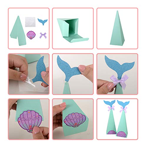 Wolfteeth 40 pz Scatole Portaconfetti Carta Sirena...