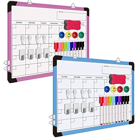 Best Back School Gift: Whatever project you've got going on, make sure you have a white erase board calendar available to capture your ideas. That will help to organize daily events, chores, grocery l Cover