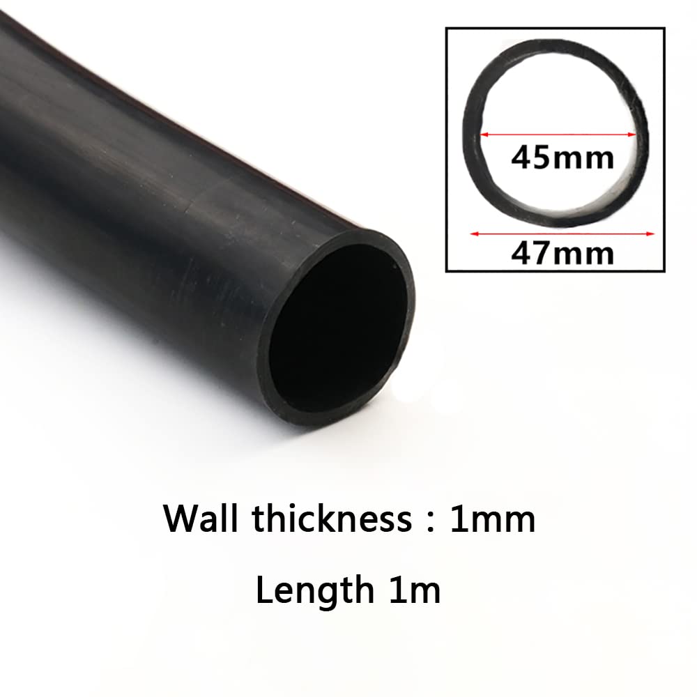 Schlauch, Rohrisolierung, Silikonschlauch, flexibler Silikonschlauch, Silikonschlauch, flexibler Hochtemperatur-Silikonschlauch, Leitungsrohr for Übertragungslänge 1 m/3,28 Fuß Innendurchmesser 40 mm