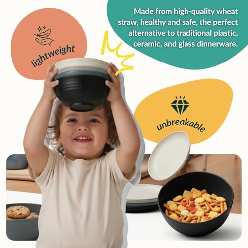 Up to 30% Off Homienly 40-Piece Wheat Straw Dinner Set - Image 7