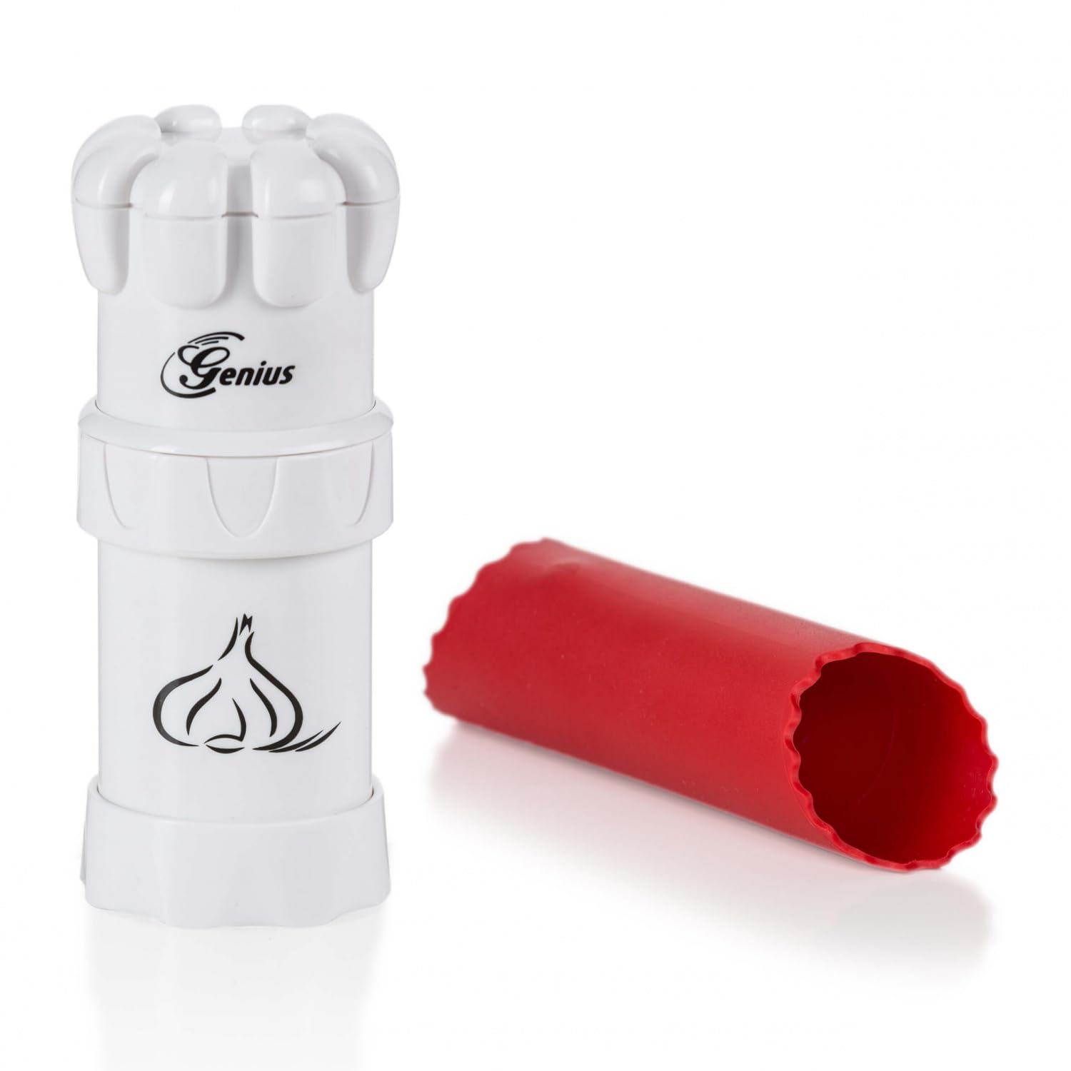 Genius A19168 Coupe-ail, plastique/acier inoxydable, blanc, 6 x 6 x 14 cm