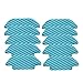 XIAOXIN Home Appliance Filter Kit 10 stücke Ersatz Mopp Tuch Rag Pads Fit für Conga 4090 Staubsauger Ersatzteile Zubehör Kleine Hausgeräte-Teile (Color : Blue)