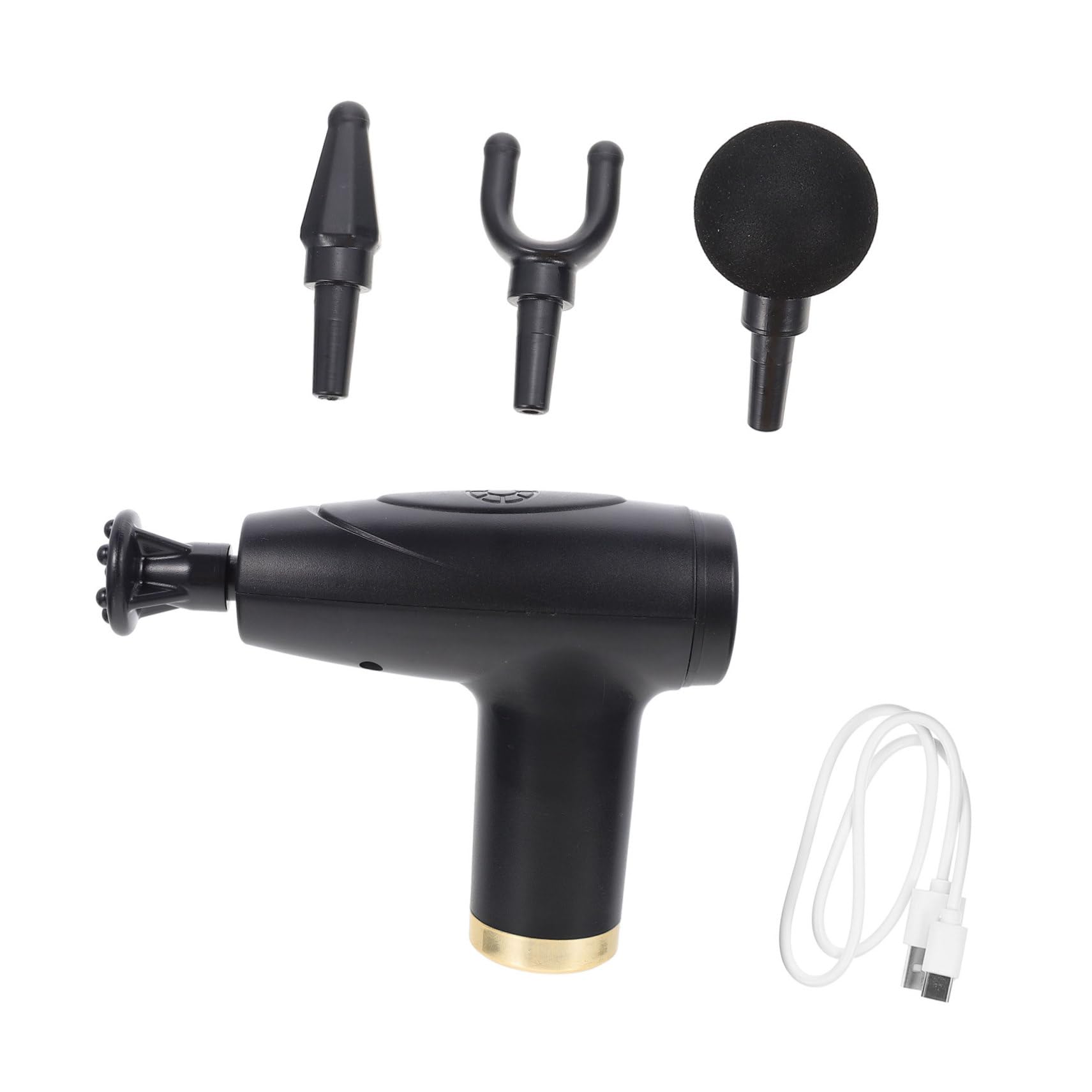 CALLARON Masajeador Corporal Doméstico 6 Niveles de Masaje Profundo, 4 Cabezales Intercambiables y Batería de 1200 Mah para Alivio Muscular en Espalda, Cuello y Piernas