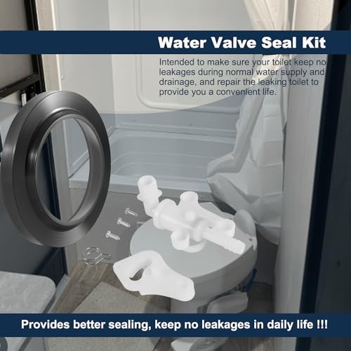 Image of Replacement for Thetford 34100 Style Lite & Style Plus Water Valve Kit, Fits for Aqua-Magic RV /Camper Toilet Models