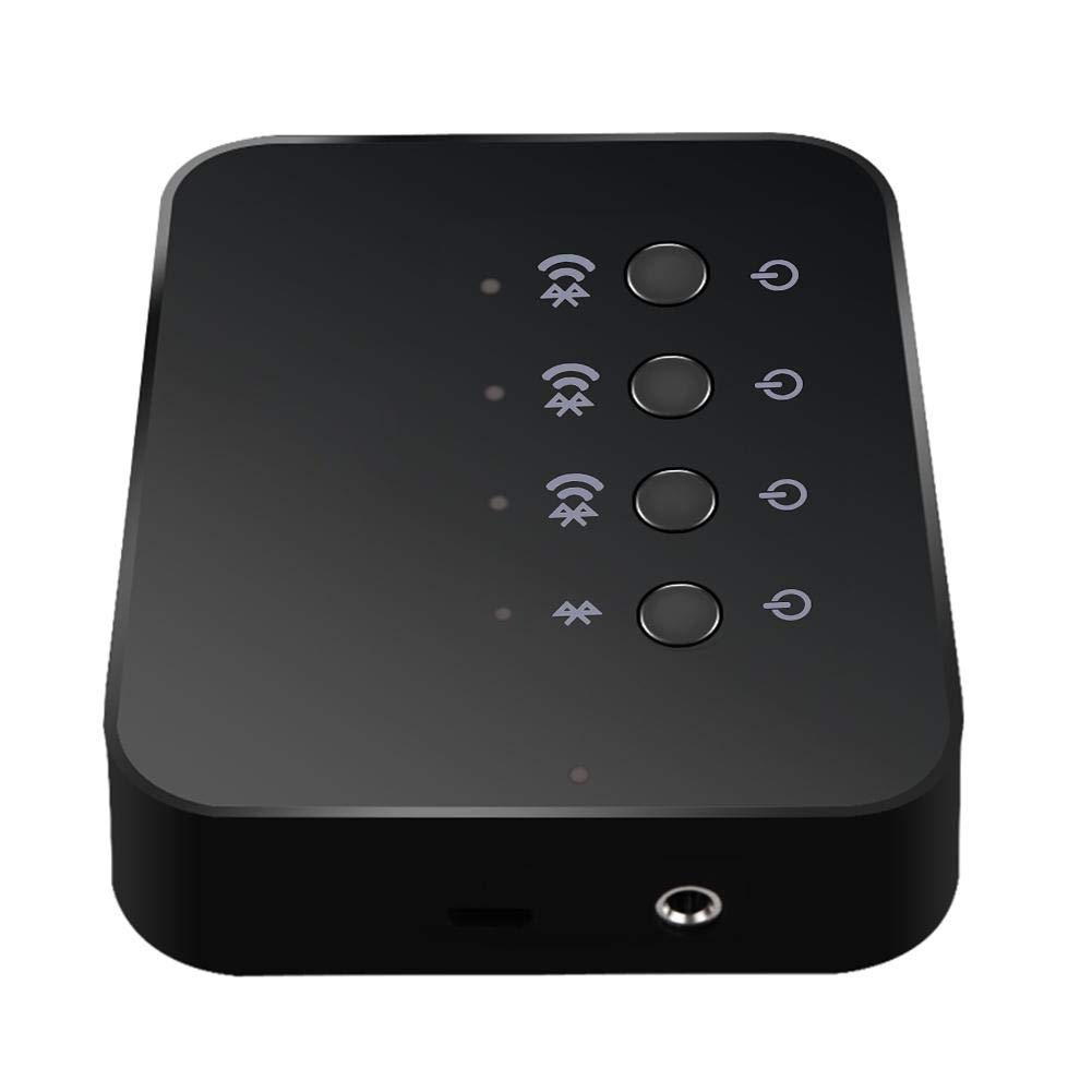 Divisor de Audio, Dispositivo para Compartir música Adaptador de Audio inalámbrico Bluetooth, 3.5 mm para el hogar para Escuchar música para Mirar películas Jugar Juegos Juntos