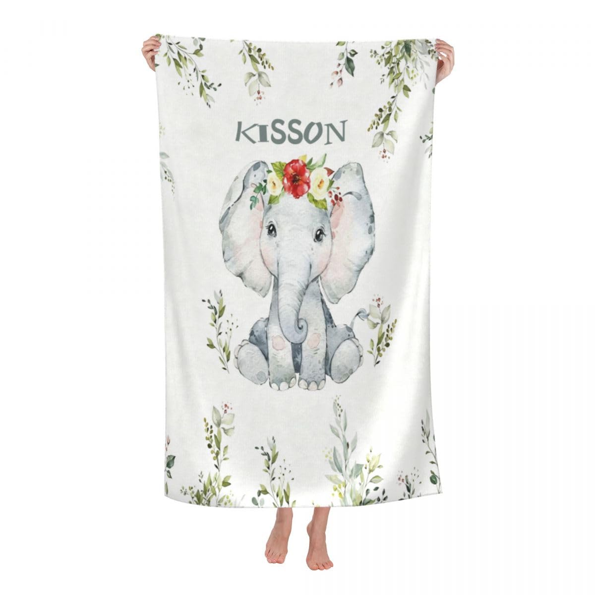 NGGBBDYGB Soft Cotton Custom Beach Towels Personalized Picture For Summer Use