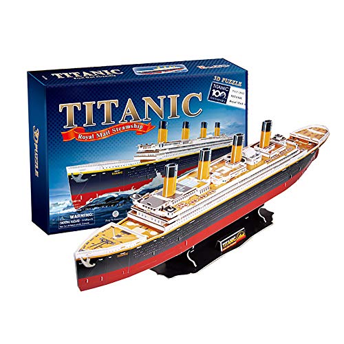 JW-MZPT 3D-Puzzles, dreidimensionales Titanic Cruise Ship-Modell, 8-10-12 Jahre alte Kinderpädagogik zusammengebautes Spielzeug, das Beste Feiertagsgeschenk Cover