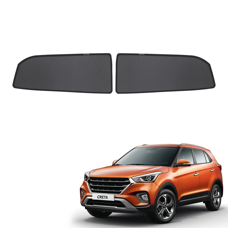 Image of Hyundai Creta Magnetic Sun Shades /Curtains - Set of 2pcs Suitable for Creta 2015-2019