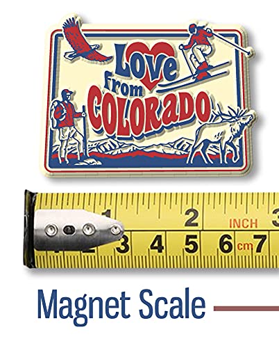 Imán decorativo rectangular de goma 2.6 x 2 pulgadas miniatura 5