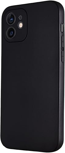 Miniatura 1 de Funda de silicona suave diseñada para iPhone 12, protección contra caídas Funda antiarañazos a prueba de golpes para iPhone 12, color negro