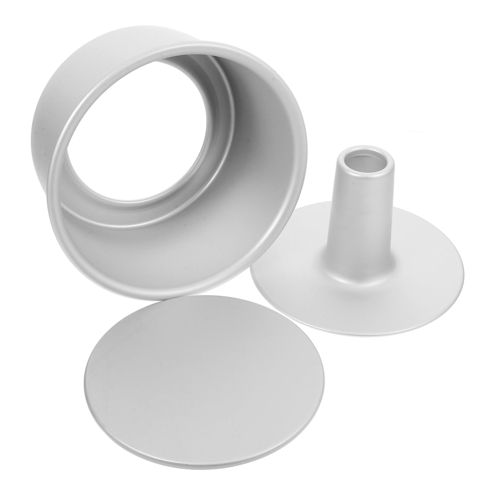 Luxshiny Molde para Pastel Redondo 7 Pulgadas, Aleación de Aluminio Fondo Extraíble, Antiadherente y Resistente, Adecuado para Hornear Bizcochos y Mousse, Set de 3 Piezas para Repostería
