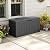 EasyUp 75 Gallon Outdoor Storage Box, Resin Waterproof UV-Resistant Deck Box, Reinforced Stability for Patio, Garden, and Poolside, Striped Black