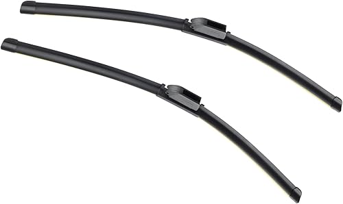 Miniatura 1 de Alpmosn Juego de 2 limpiaparabrisas de calidad de 22 pulgadas + 22 pulgadas (juego de 2), limpiaparabrisas de repuesto para automóvil, duradero,