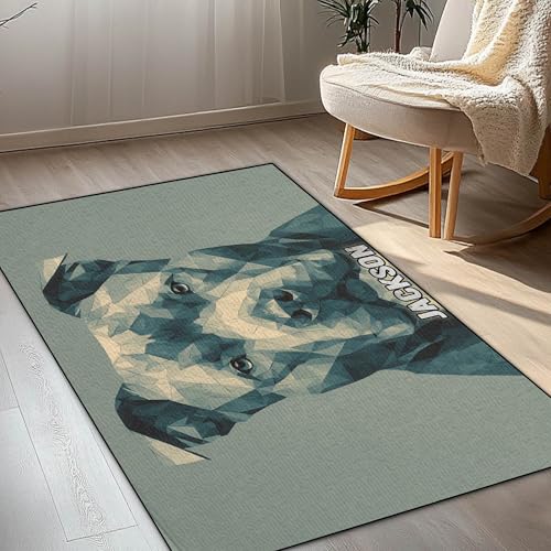 Tapete personalizado Pitbull para interior y exterior miniatura 5
