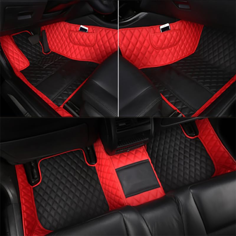 Car Floor Mats Full Set for Dodge 2000-2025 with Logo or Picture - Challenger Charger Durango Journey Grand Caravan Dart Avenger Caliber - Full Coverage with Storage Bag -All Weather