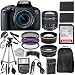 Canon EOS Rebel T7i with 18-55mm is STM Lens & Professional Accessory Bundle - Includes: SanDisk Ultra 64GB SDXC Memory Card, Extended Life Spare Battery, Digital Slave Flash, 50'' Tripod & More