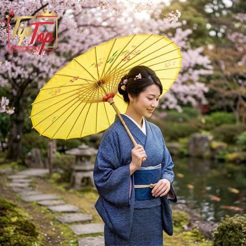 Image of Parasol Japanese Traditional Umbrella (33 Inch) (Authentic) (Handmade) (1 Piece)