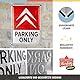 Nostalgic-Art Retro Blechschild, 30 x 40 cm, Citroen – Parking Only – Geschenk-Idee für Citroen-Zubehör Fans, Original Lizenzprodukt (OLP), aus Metall, Vintage Design, Blechschilder Sprüche