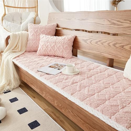 Dingtianlidi 長座布団 厚め 滑り止め 洗える 折り畳み お尻が痛くならない ロングクッション 大きい 長い おしゃれ シンプル 北欧風 椅子クッション ごろ寝マット チェアパッド 座椅子 リビング ベッドルーム 和室 洋室 出窓 ソファ ベン