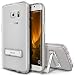 Galaxy S7 Edge Case, OBLIQ [NaKED SHIELD][Clear][Metal Kickstand] Slim Fit Crystal Clear Scratch Resist Heavy Duty Protection Dual Layer Case for Samsung Galaxy S7 Edge