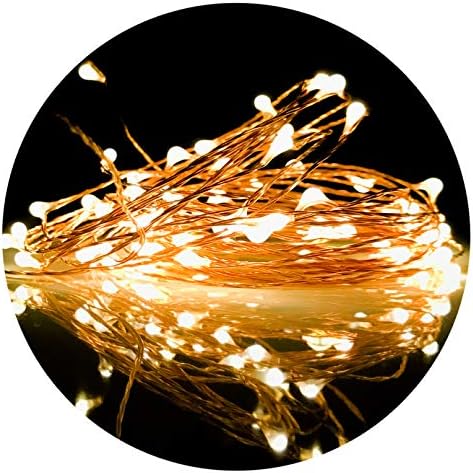 Cincy Illumination USB Fairy String Lights LED, 33FT 100 LED. Indoor Outdoor Warm White Firefly Starry String Lights for Party, Weddings or Decoration. Waterproof, USB (1 Pack)