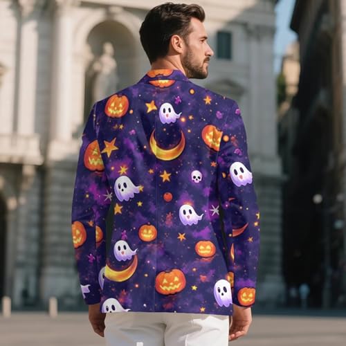 Men's Suit Blazer Slim Fit Business Casual Men Suit Sport Coat One Button Travel Blazer Lightweight Suit Jacket3