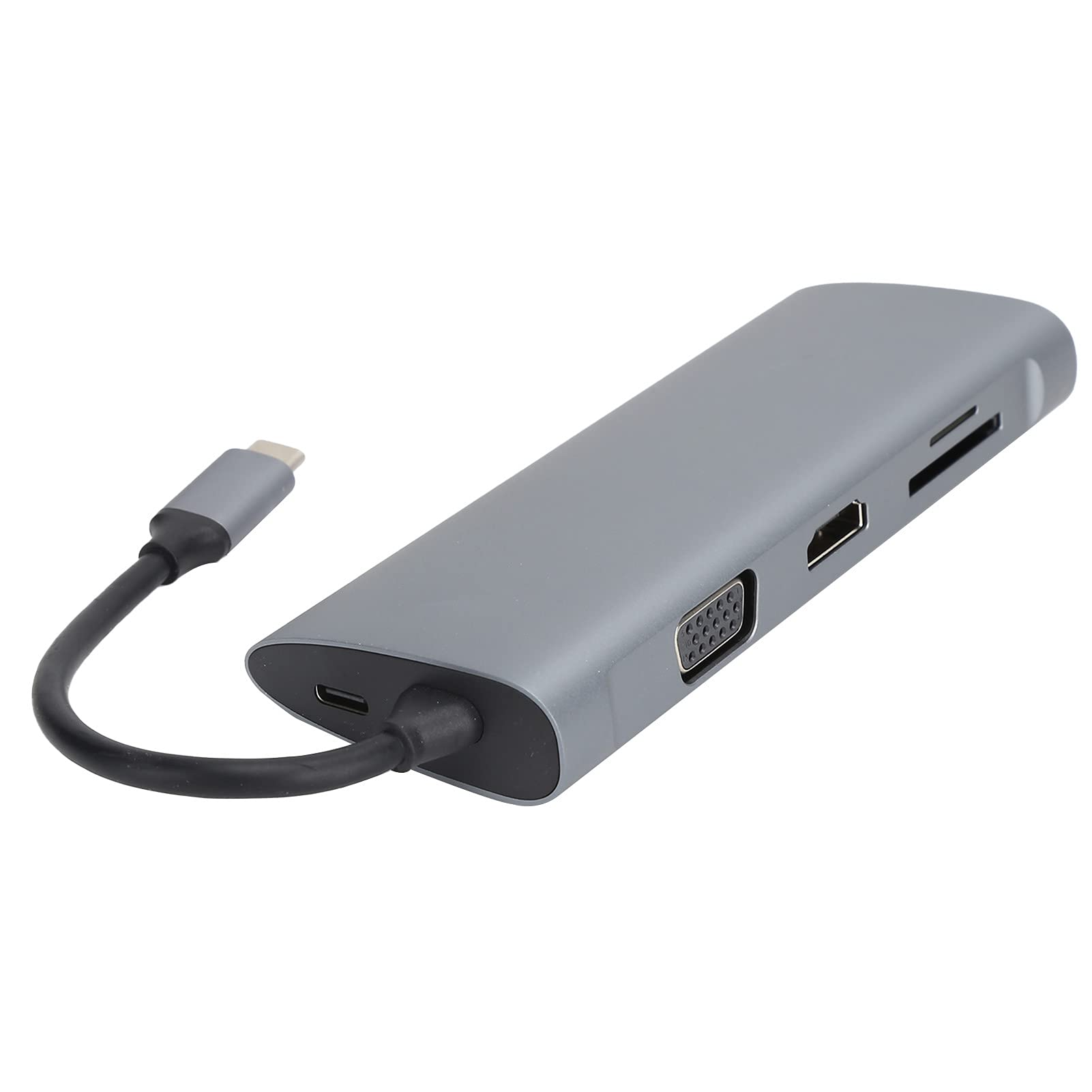 Komputerowa stacja dokująca 11 w 1, stacja dokująca typu C z gniazdem SDTF/karty, wyjście 4K przy 60 Hz, 3 porty USB 30, Gigabit Ethernet, szybkie ładowanie 60 W dla OS XWindowsLinux//laptopy
