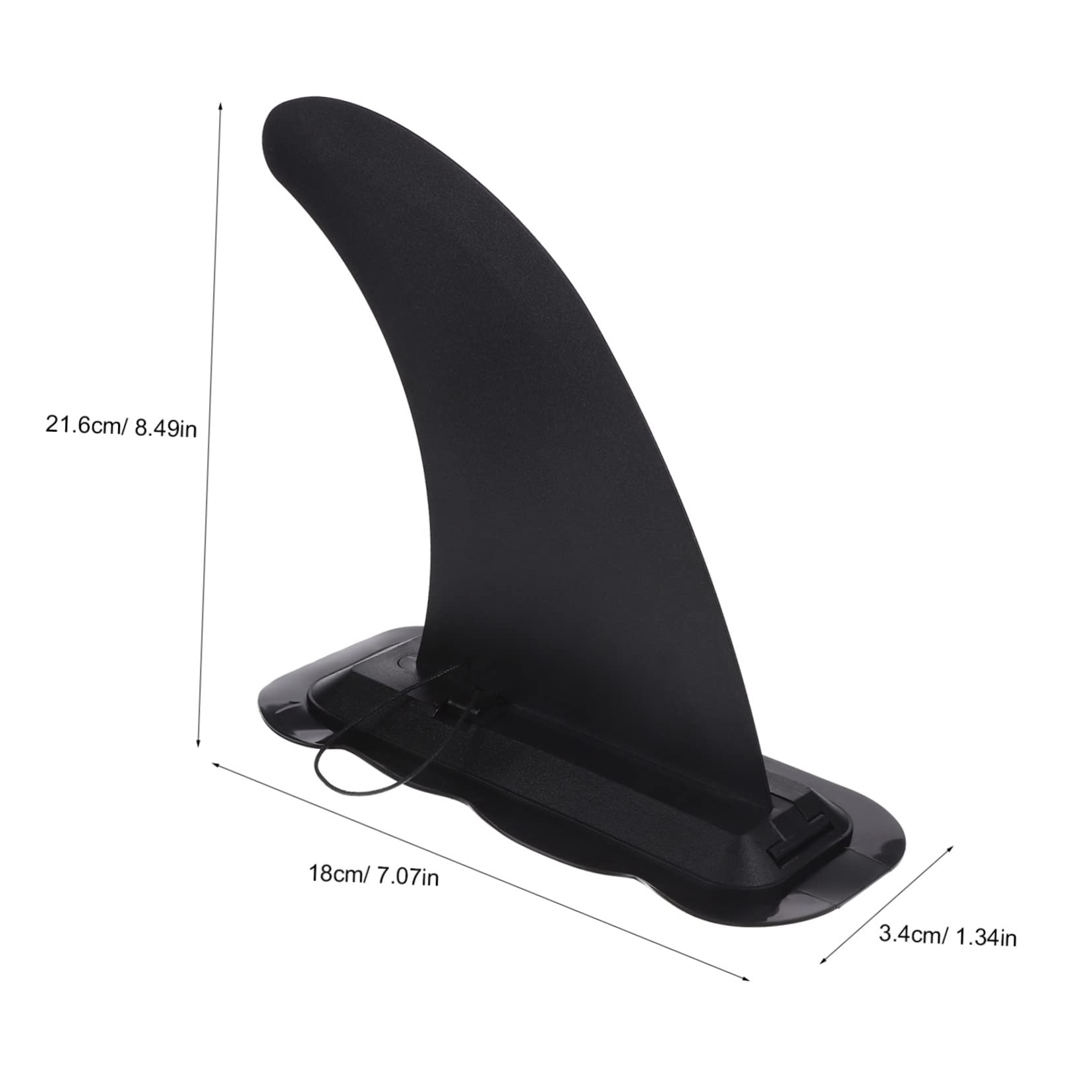 VICASKY 3 Pcs Paddleboard Fin Detachable and Tracking Fins for Surfboards Kayaks Canoes Easy No Tool Assembly Durable Construction Versatile Water Sports Accessory