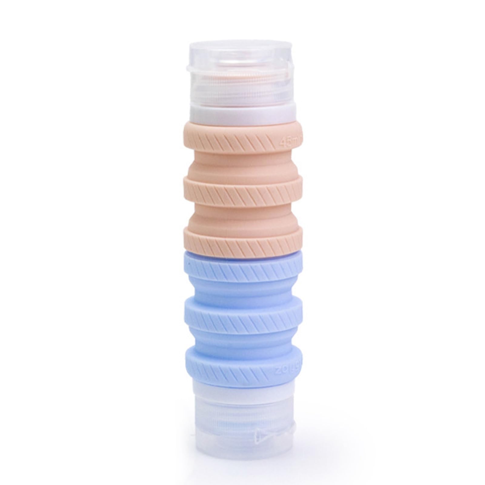 Rikuuui Double Head Travel Bottle Leak Proof Silicone Toiletries Container