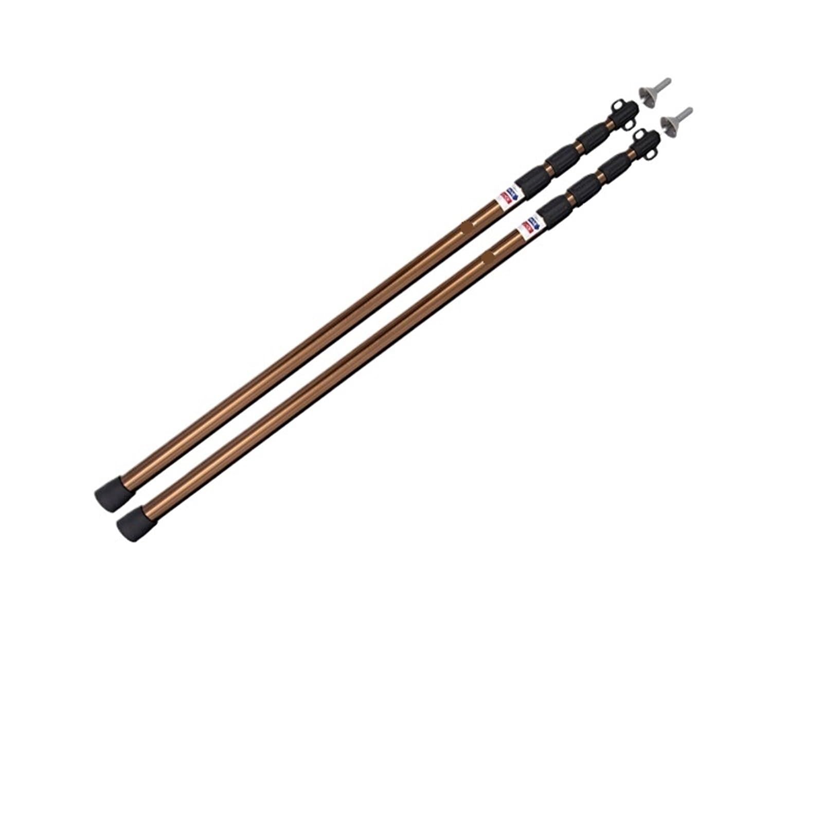 Verstellbares Zeltstangen-Reparaturset aus Aluminiumlegierung, 94–285 cm Länge, 2er-Pack, Mehrfarbig for Camping-Ersatz
