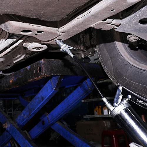 12000 PSI Lock Vetkoppeling Snelsluiting,Krachtige Vetnippel met Dubbele Greep Snelsluiting,Snelsluiting Geïntegreerde Hogedruk Vetkoppeling,Geschikt Voor alle Vetpersen 1/8 inch NPT Vet-G(Zilver) - Image 7